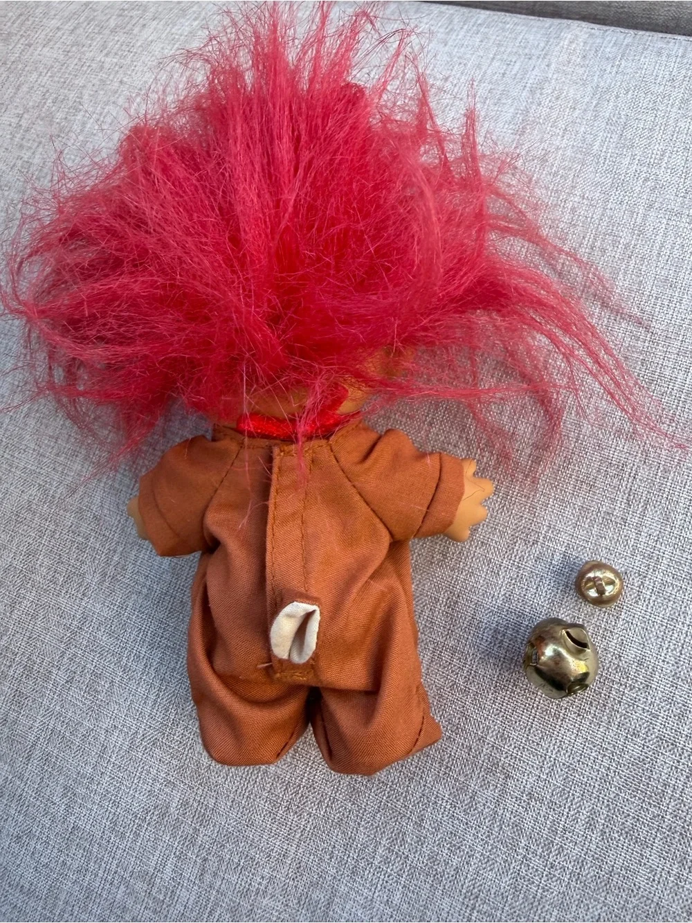 Russ Christmas Troll Doll Reindeer Costume Red Hair Holiday Bundle